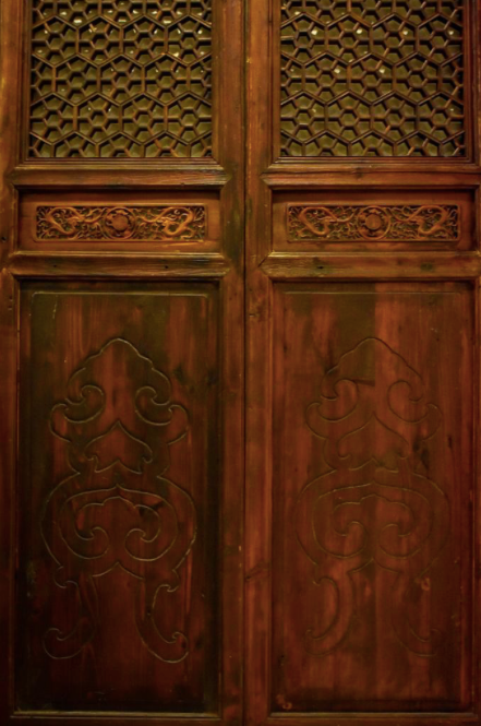 Grand Elmwood Panel Floor Screen (6 Panels)