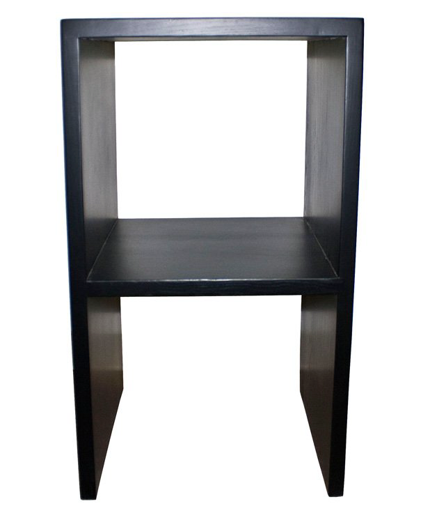 Hand Built Black & Red Traditional Chinese Couple Tea Chair Table Set