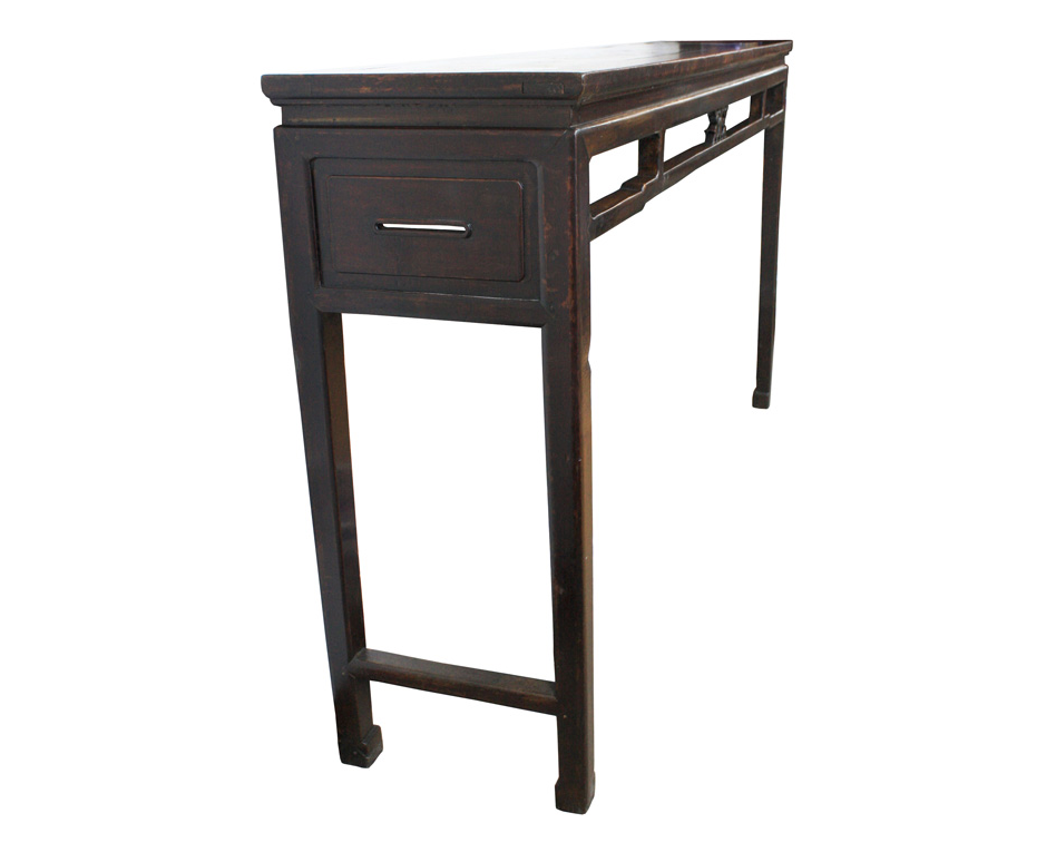 Chinese Antique Handmade Wooden High Altar Side Table