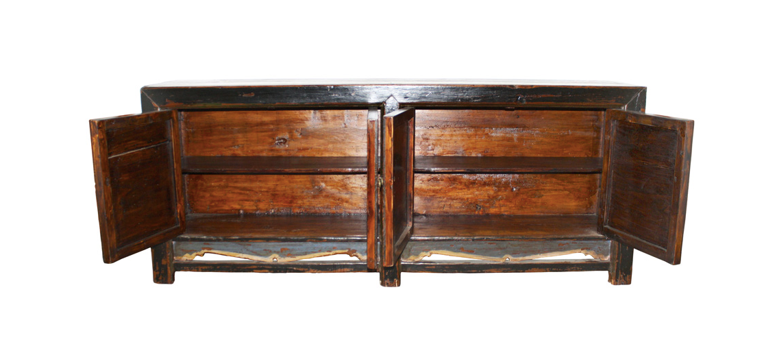 Antique Mongolian 2 Drawer Cabinet