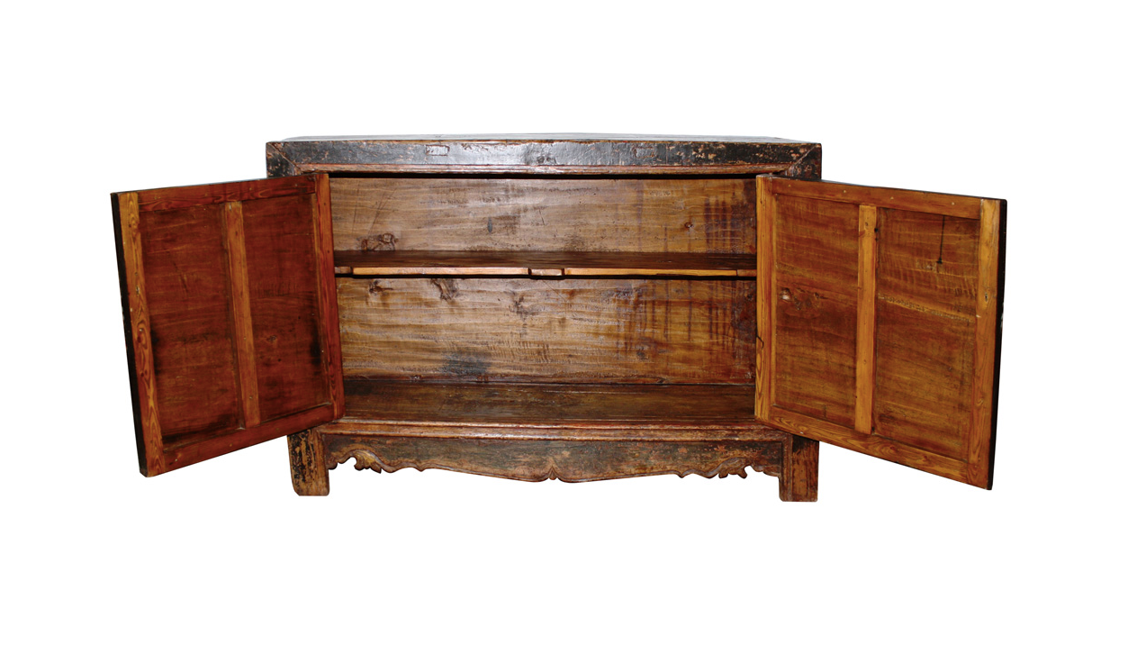 Antique Handmade Mongolian Cabinet