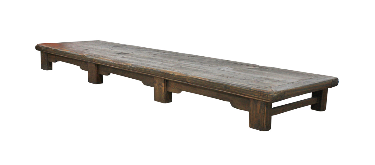 Antique Handmade Wooden Floor Table