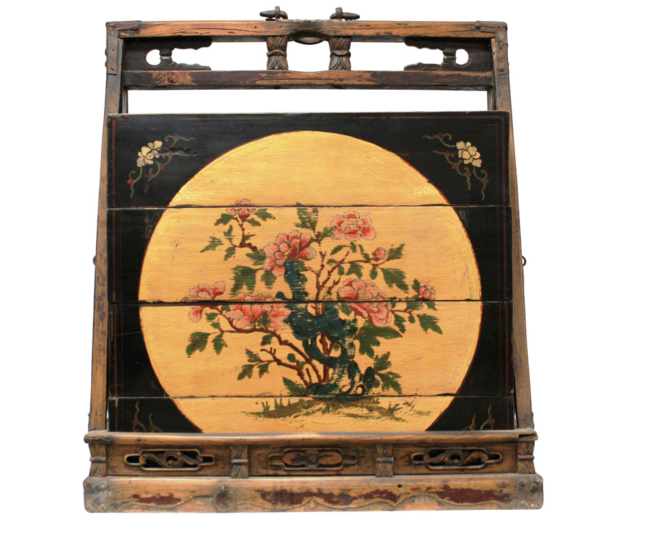 Antique Handmade Wooden 3 Tier Box