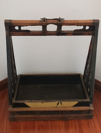 Antique Handmade Wooden 3 Tier Box
