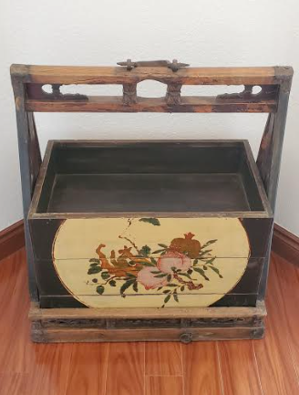 Antique Handmade Wooden 3 Tier Box