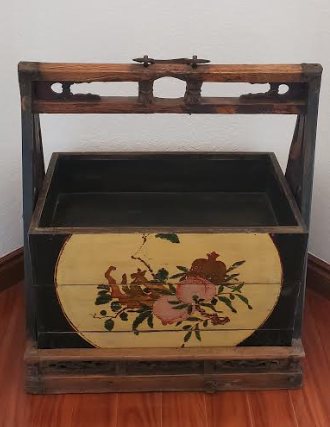 Antique Handmade Wooden 3 Tier Box