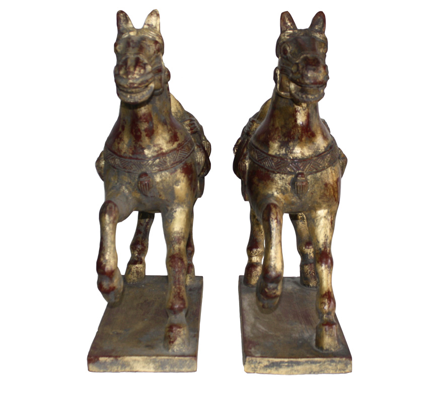 Handcarved Small Wooden Brown Horse