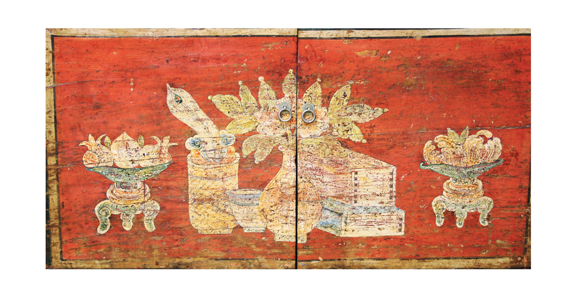 Antique Handmade Mongolian Cabinet
