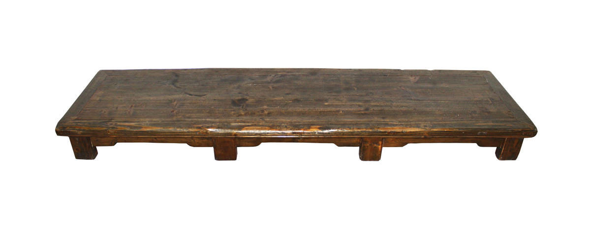 Antique Handmade Wooden Floor Table